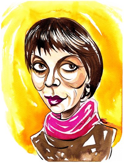 Brigitte Fassbaender (caricature) by Neale Osborne